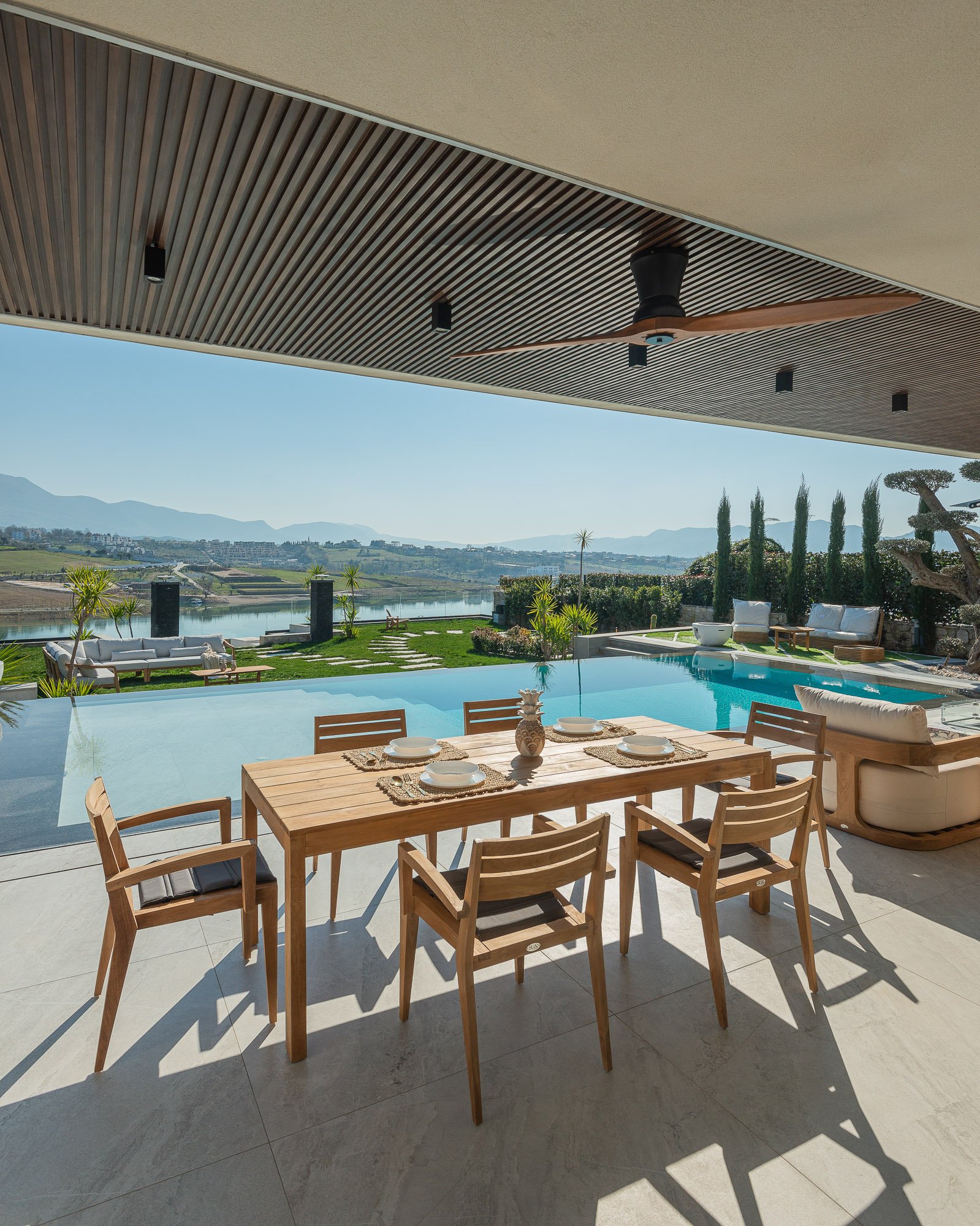 SABATU  DINING TABLE & JADE ARM CHAIR